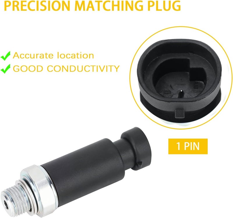 GROBARPART Engine Oil Pressure Sensor Switch Compatible with Chevy Camaro Tahoe Avalanche Suburban Silverado 1500 2500 3500 Compatible with GMC Sierra 1500 2500 3500 Yukon 1999-2002 Replacement for 19244505 - Image 2